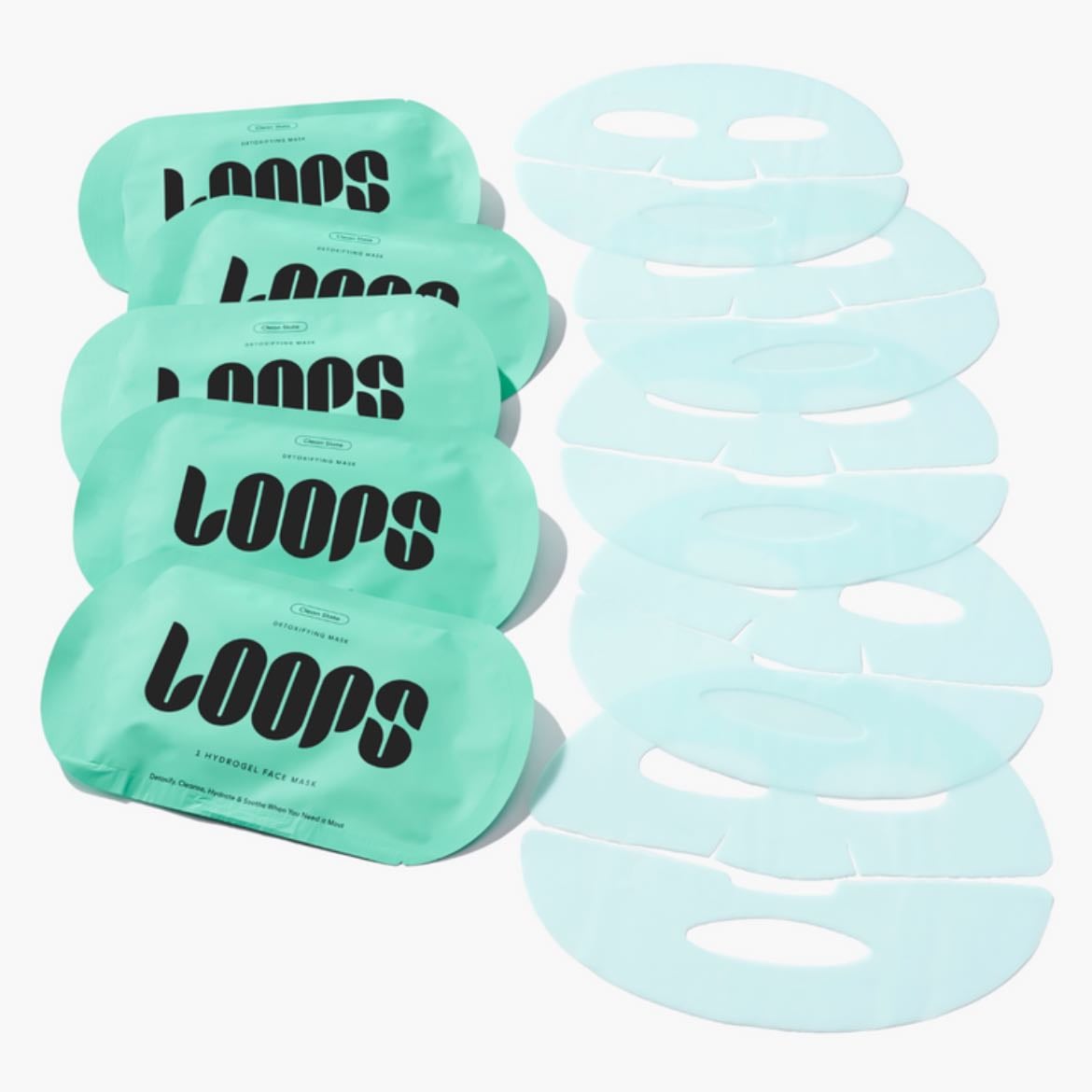 loops hydrogel face mask