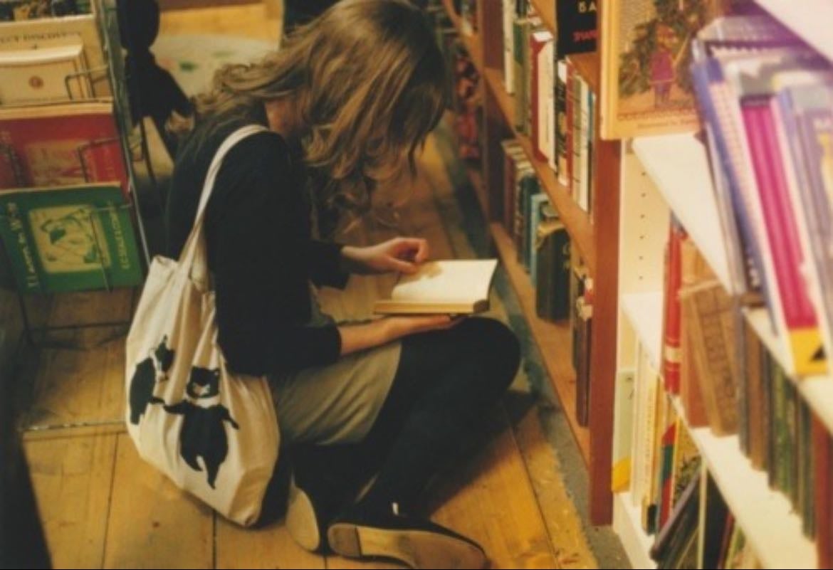 the feeling of excitement when you start a new book