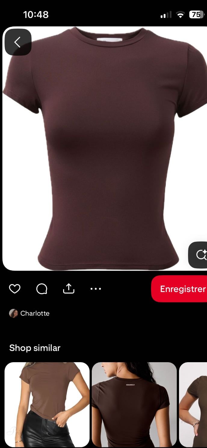 TEE shirt marron