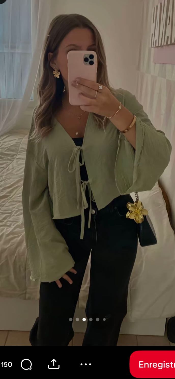 Chemise verte