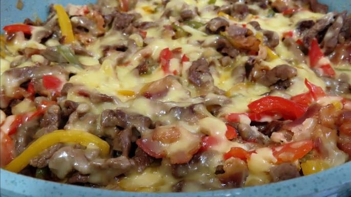 Alambre de res con queso