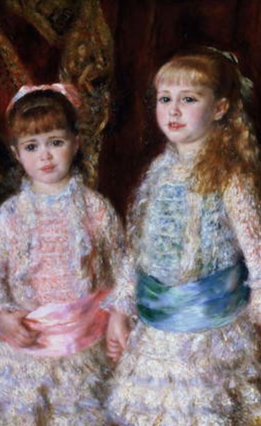 Pink and Blue - The Cahen d'Anvers Girls - Pierre-Auguste Renoir