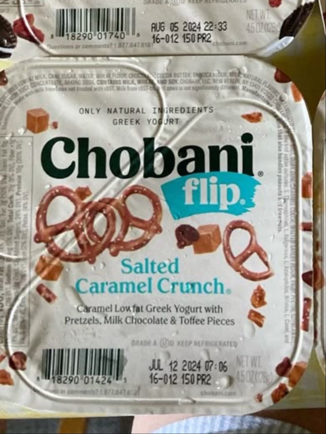 🥨 salted caramel pretzel - yum but gets gross if you eat it everyday :/