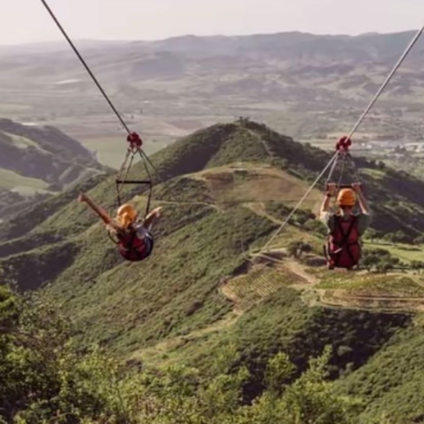 Zip lining