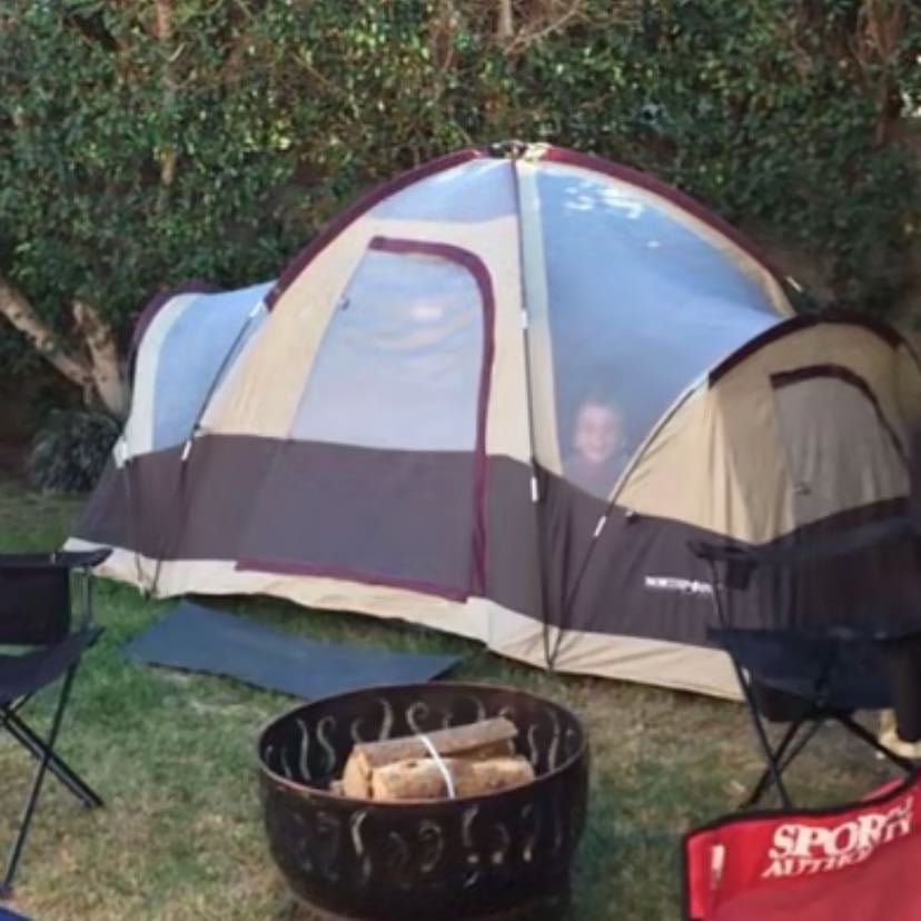 Yard camping