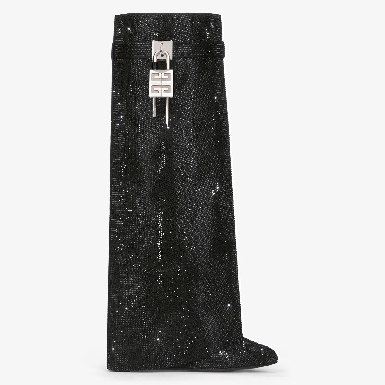 Shark Lock boots in satin with strass - Givenchy