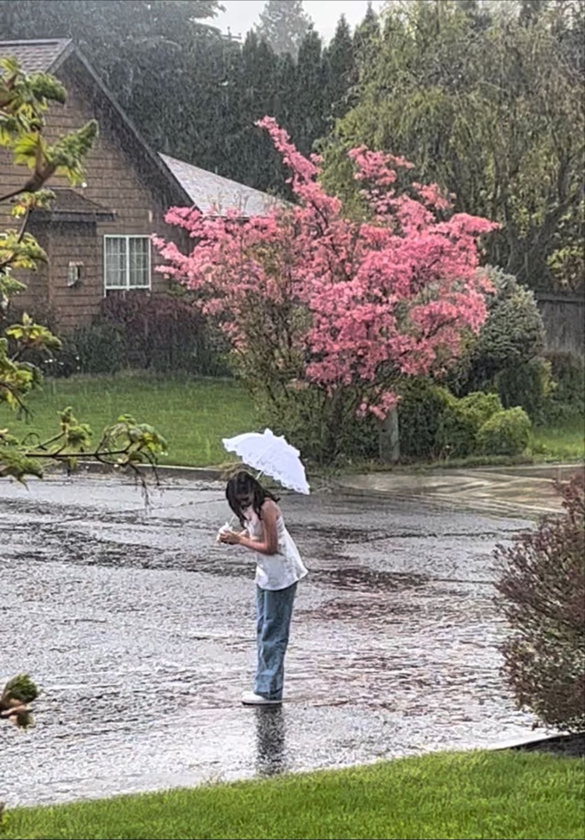 the rain