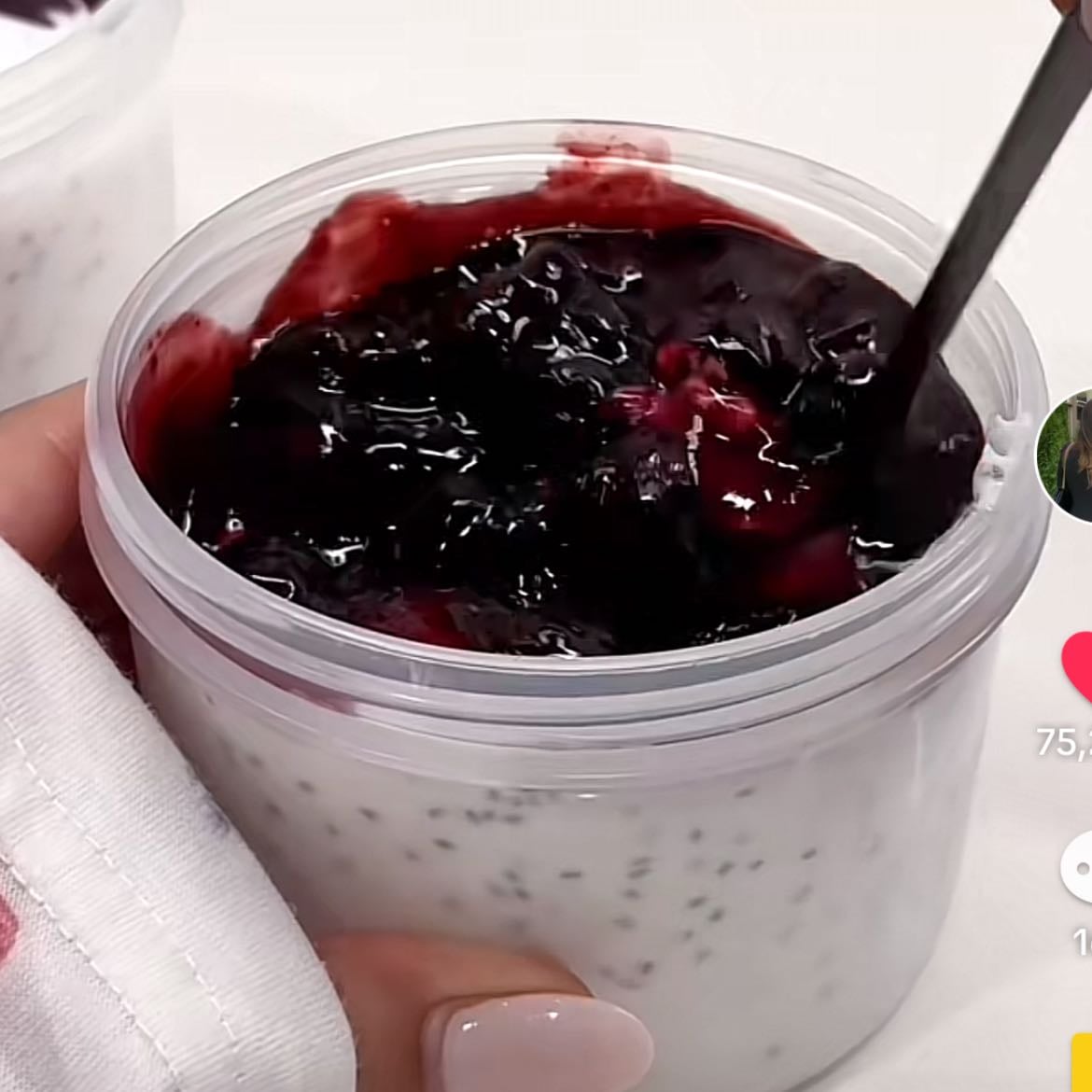 Yogurt de Arandanos - Meal prep para llevar!