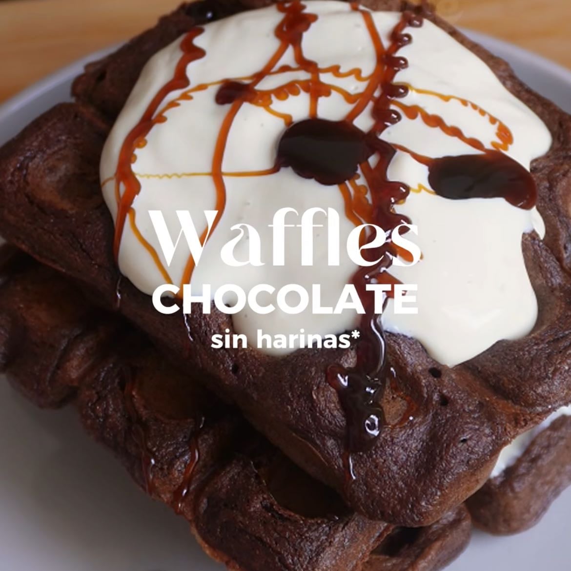 Waffles de cacao y quinoa - Gluten free / Vegan