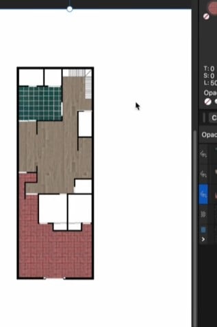 Ambientar plantar arquitectonicas con Affinity.