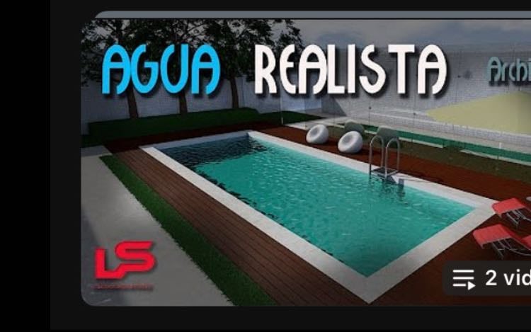 Render realista en archicad - Agua y pasto
