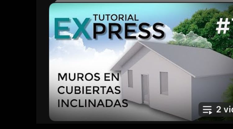 Tutorial express archicad - Recortar muros en cubiertas inclinadas, colocar imagenes en archicad