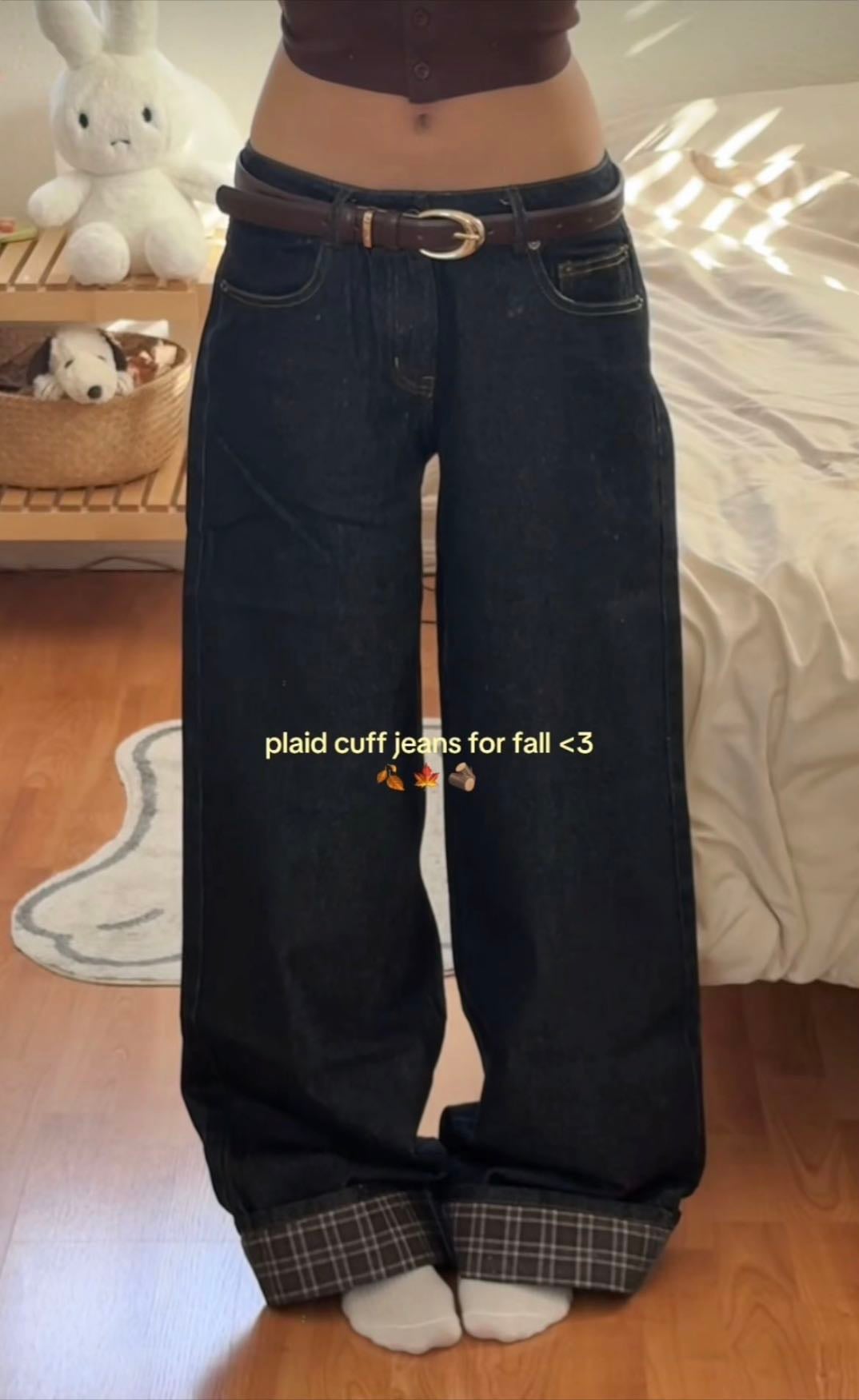 Dark blue jeans