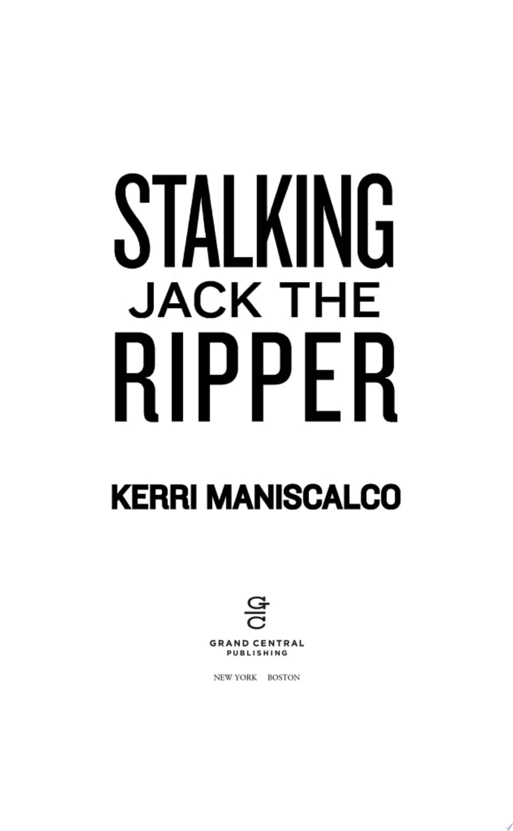 Stalking Jack the Ripper - Kerri Maniscalco · 2016