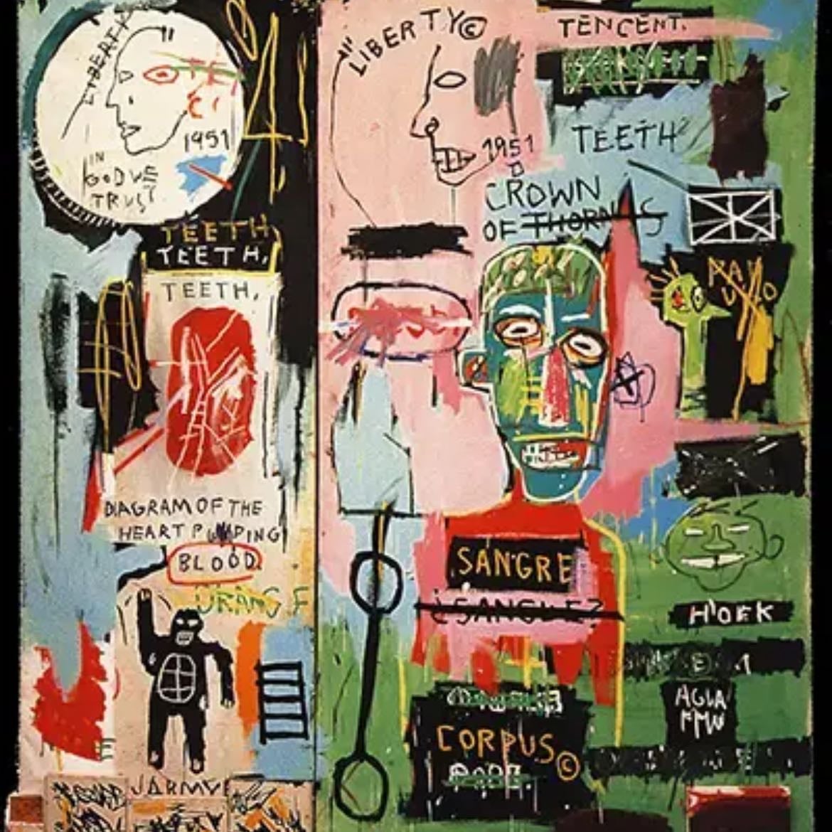 In Italian - Basquiat 1983