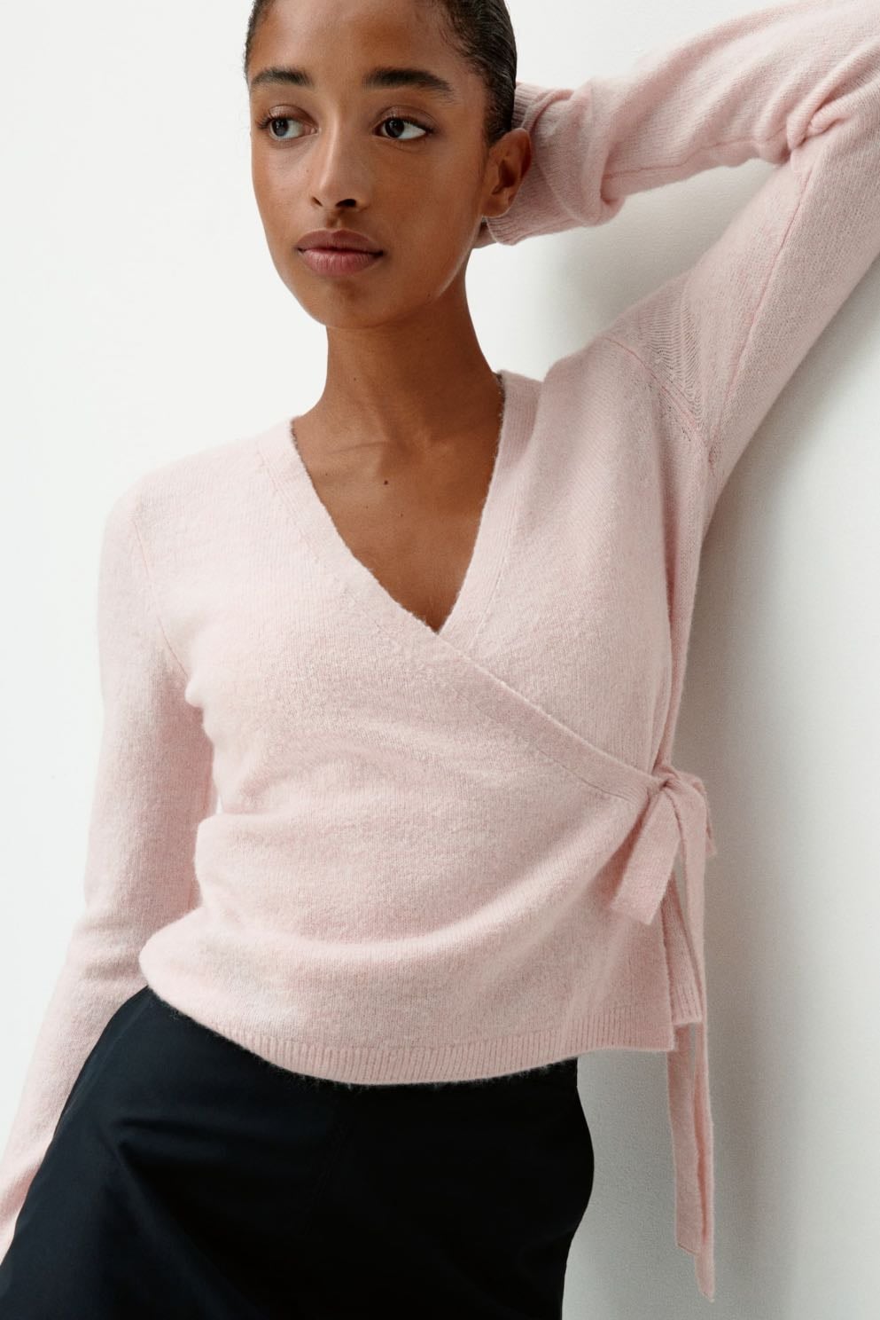 H&M Pink Wrap Cardigan