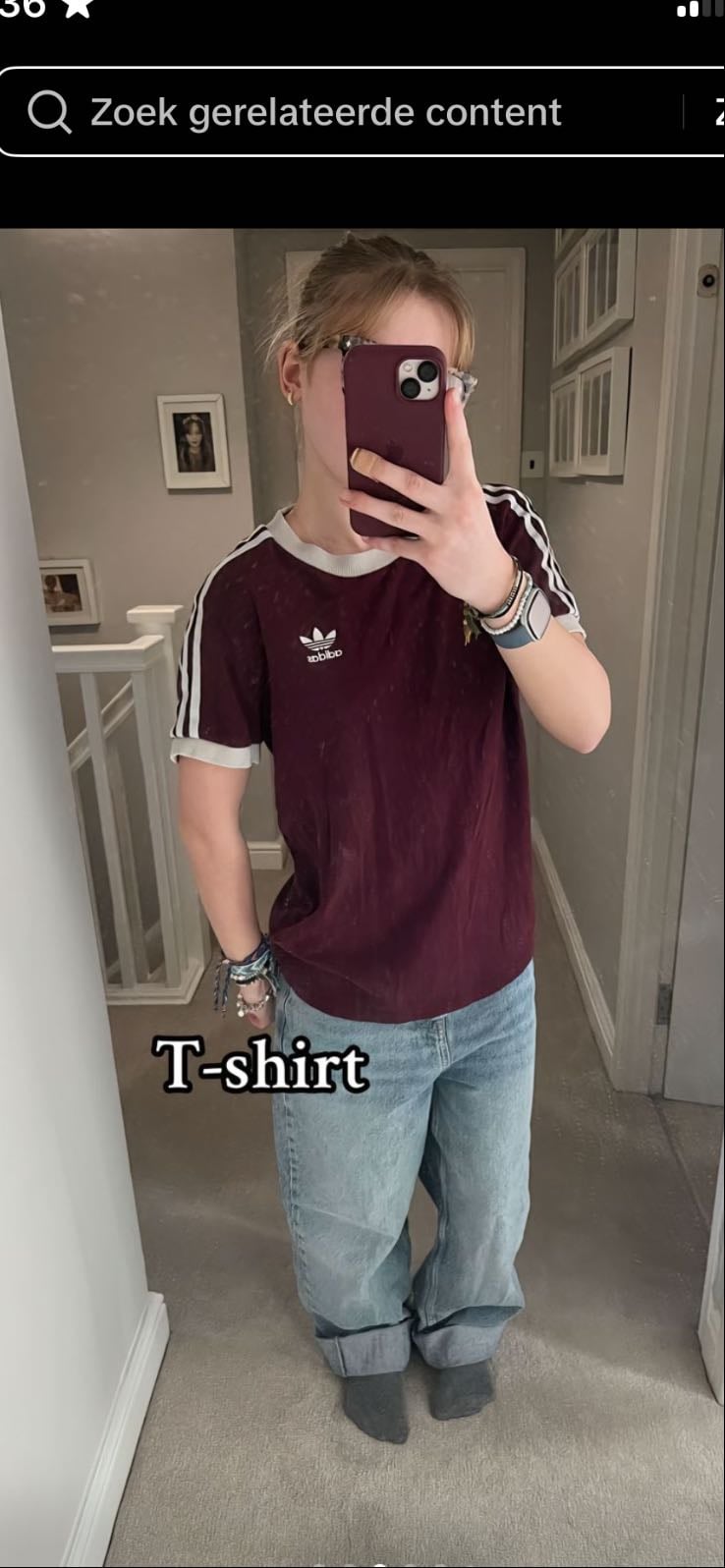Burgundy red adidas shirt - Vinted or thrifting