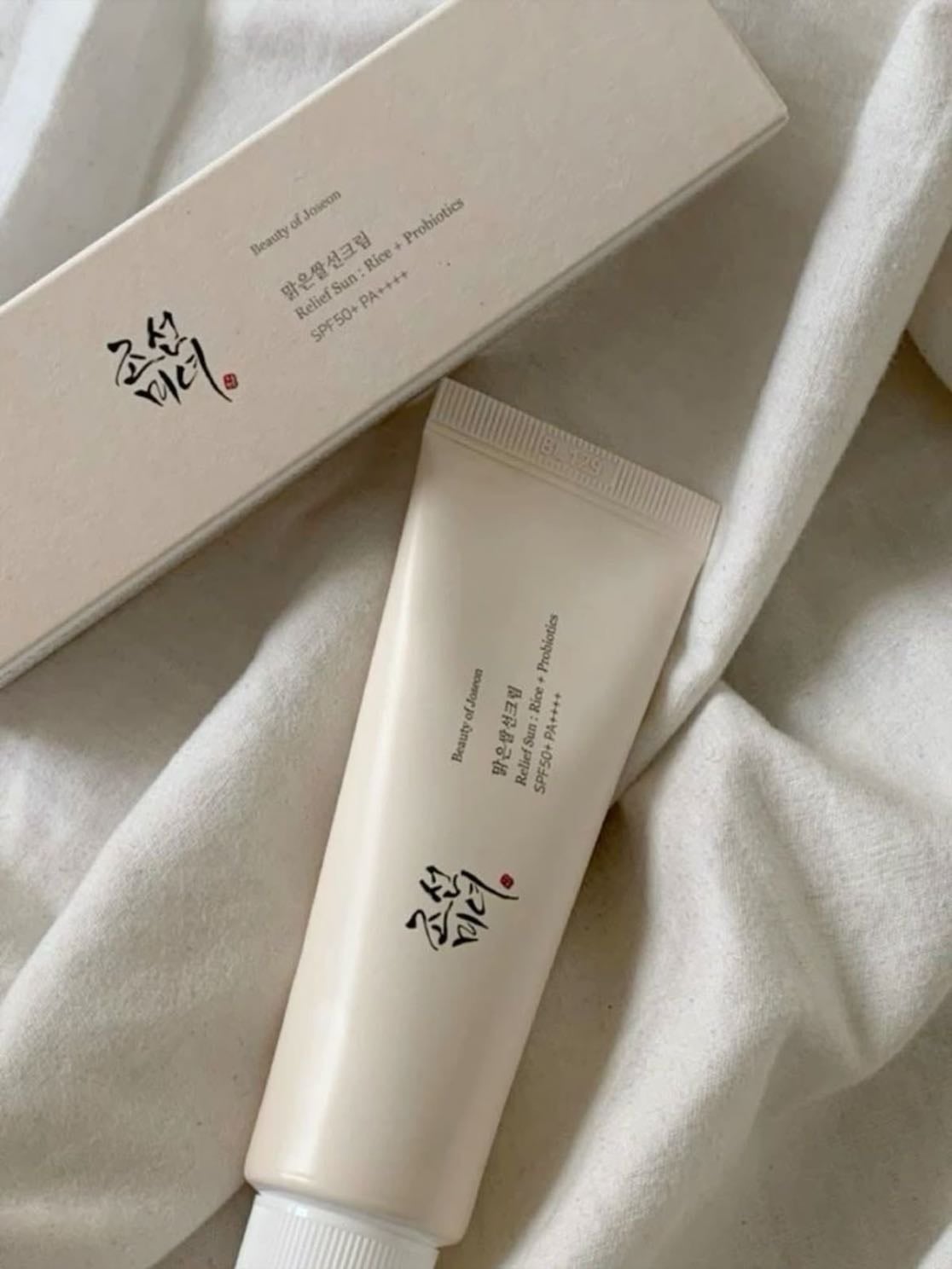 sunscreen - everyday on hands, neck and face
(beauty of joseon)