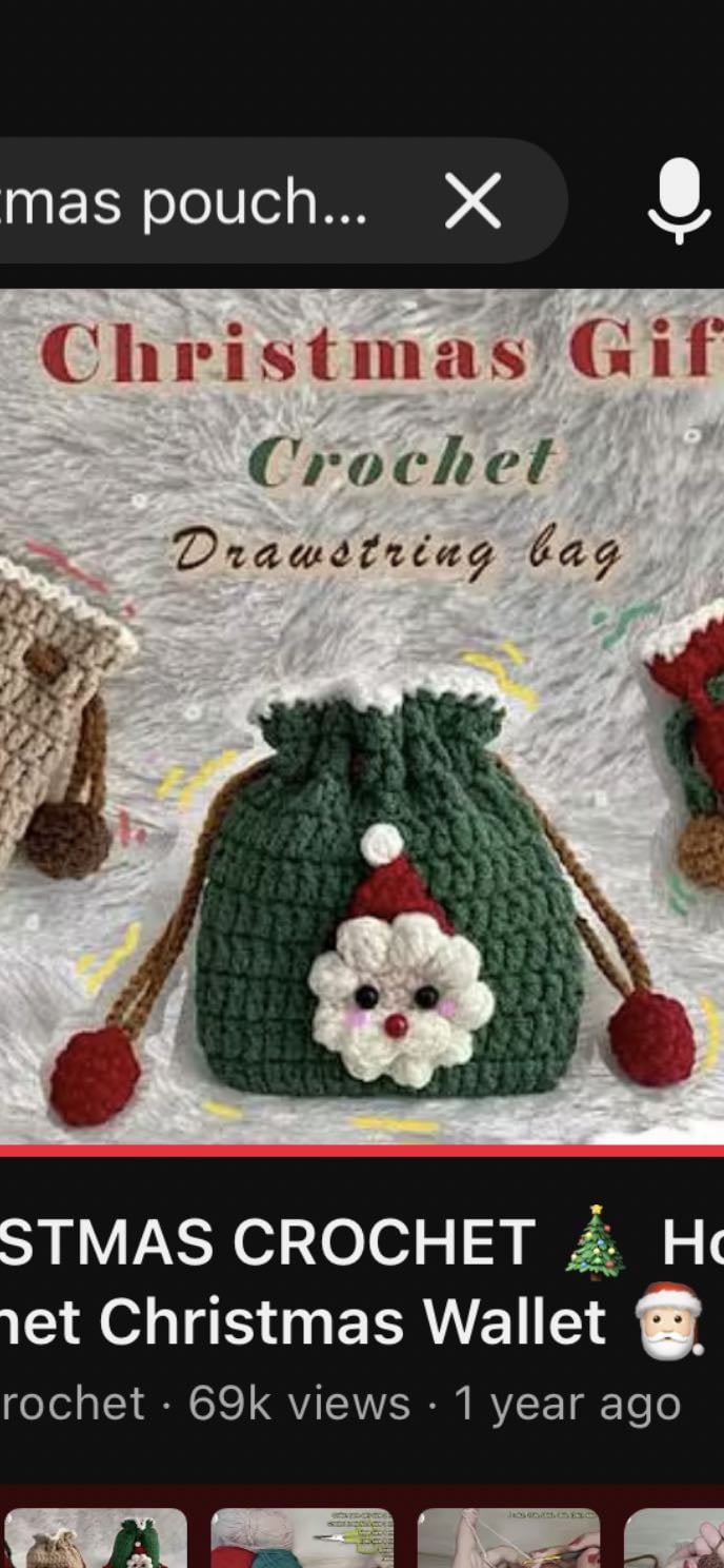 Christmas pouch 1 - Tutorial