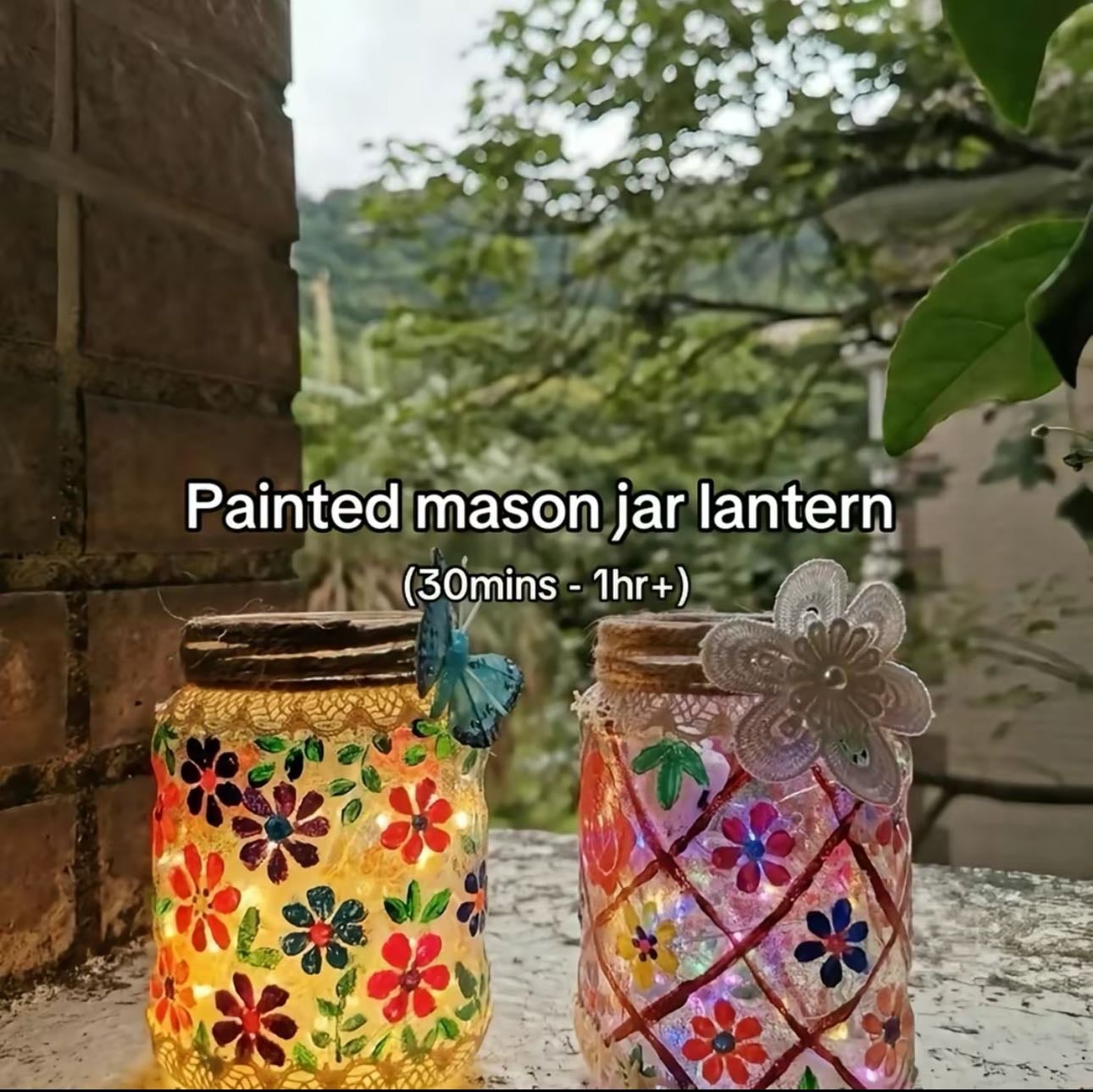peinture sur bocaux