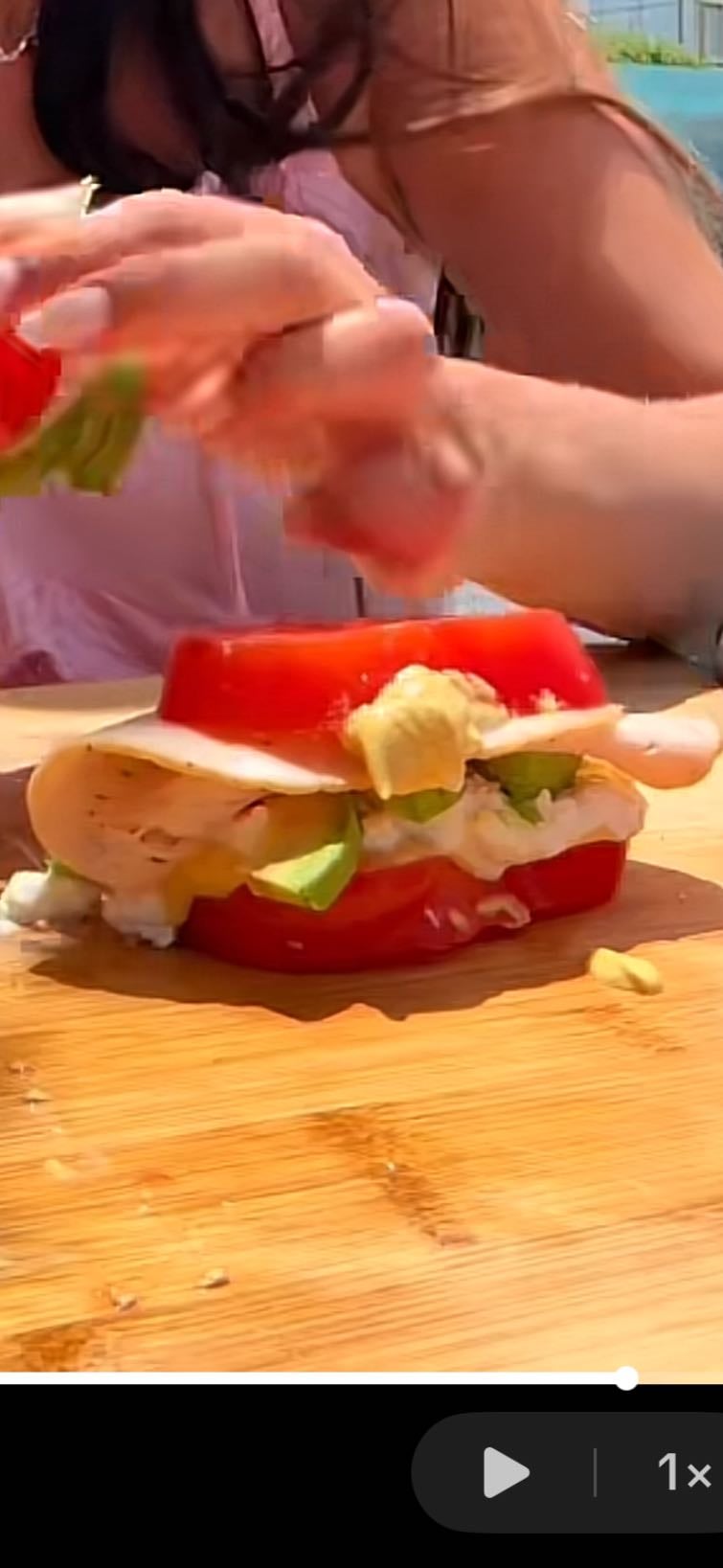 sandwich de tomates