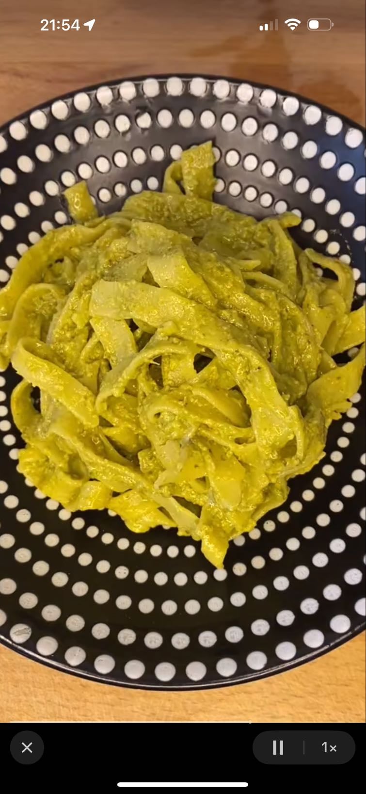 🍝pâtes au pesto pistache