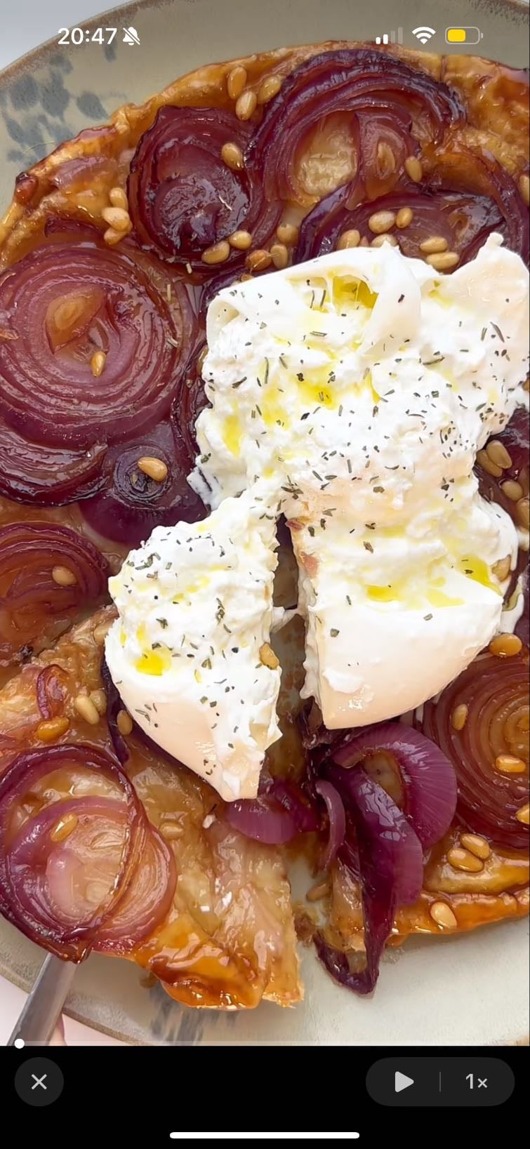 🥧tarte tatin aux oignons rouges🧅