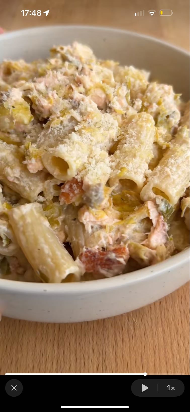 🍝one pot pasta saumon & poireaux🍣