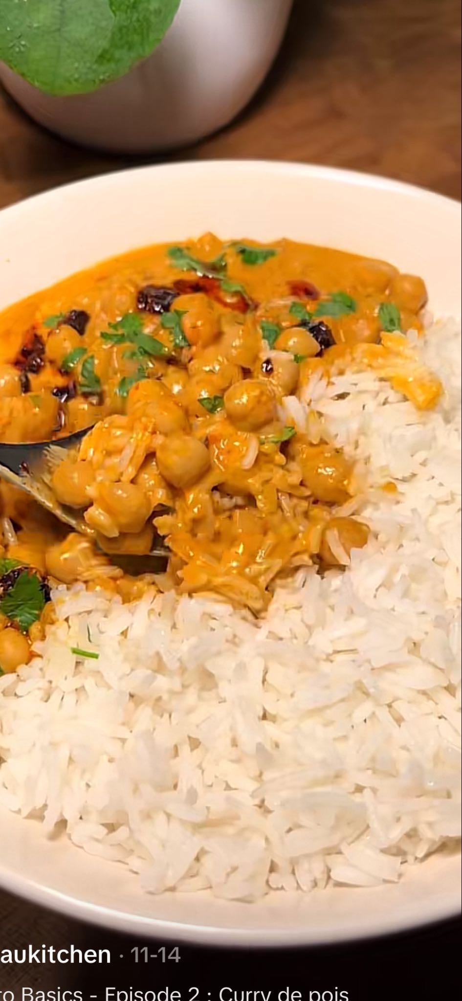 🥘curry de pois chiches🫛