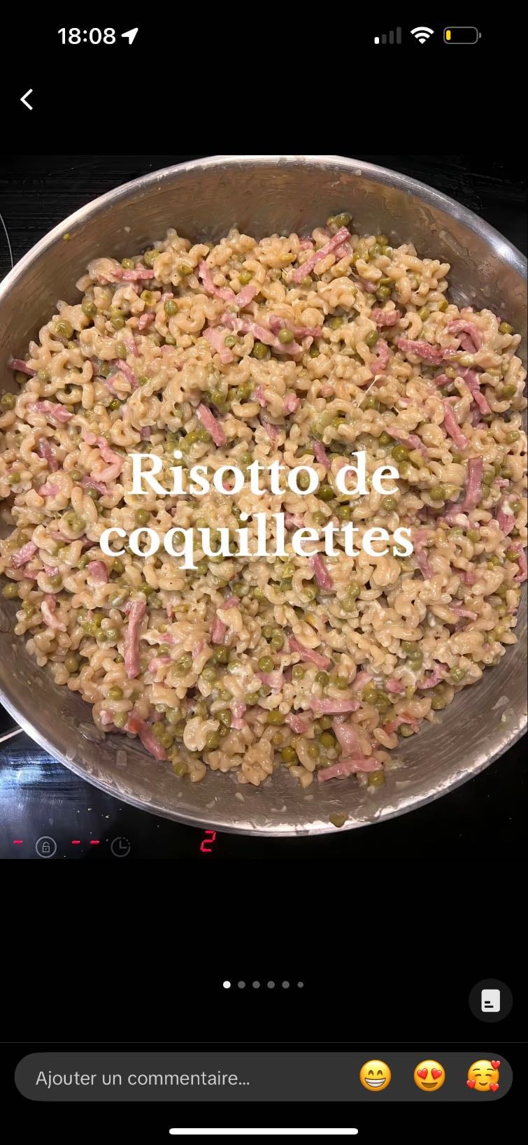 🍝risotto de coquillettes