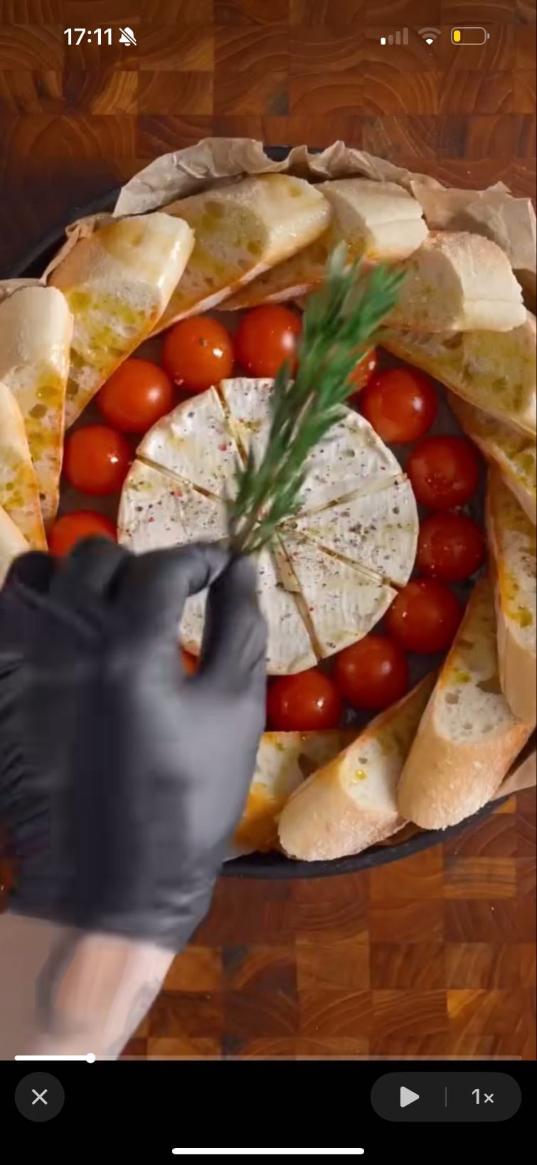 🧀camembert chaud à l’ail
