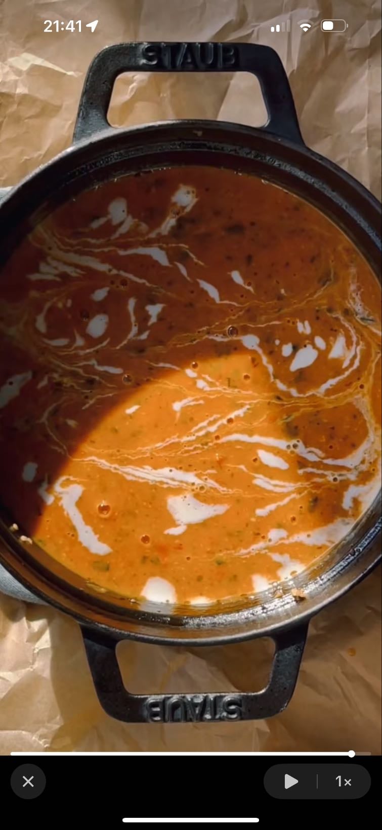 🍜soupe tomate lait de coco🍅🥥