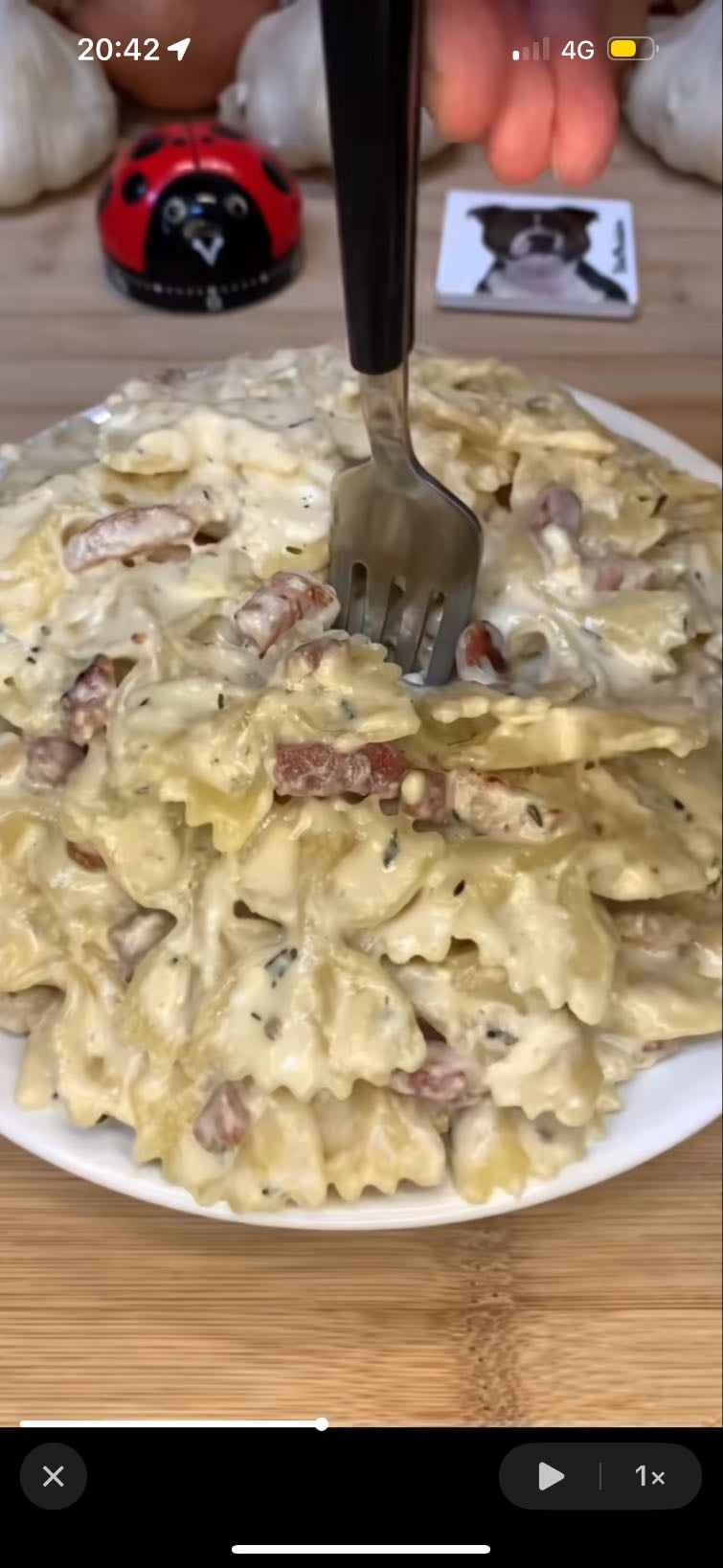 🍝pâtes chèvre-miel🍯