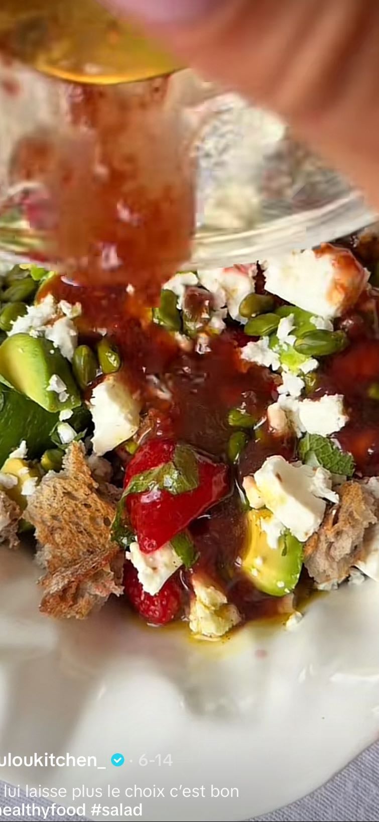 🥗salade fraise-concombre🍓