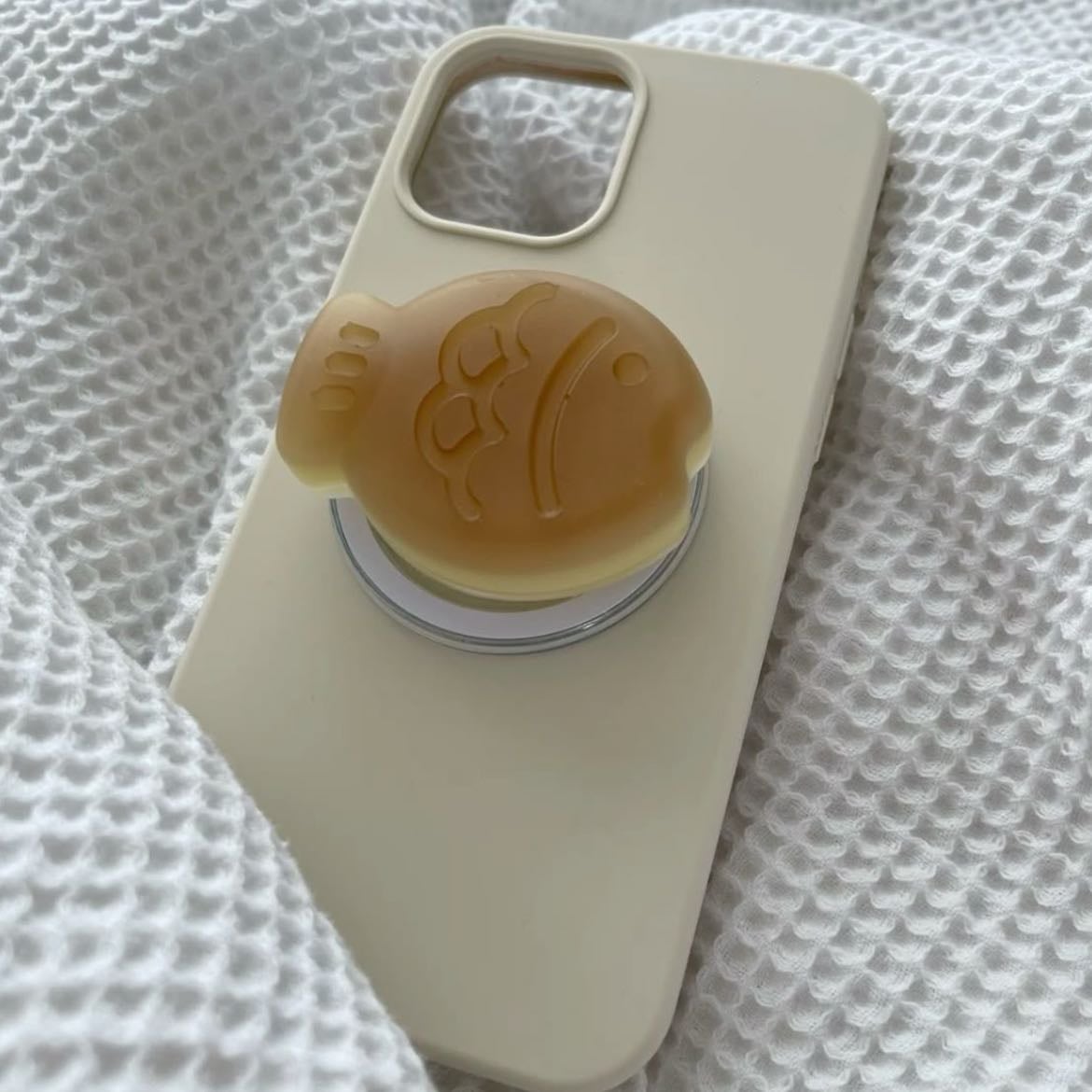 Beige phone case