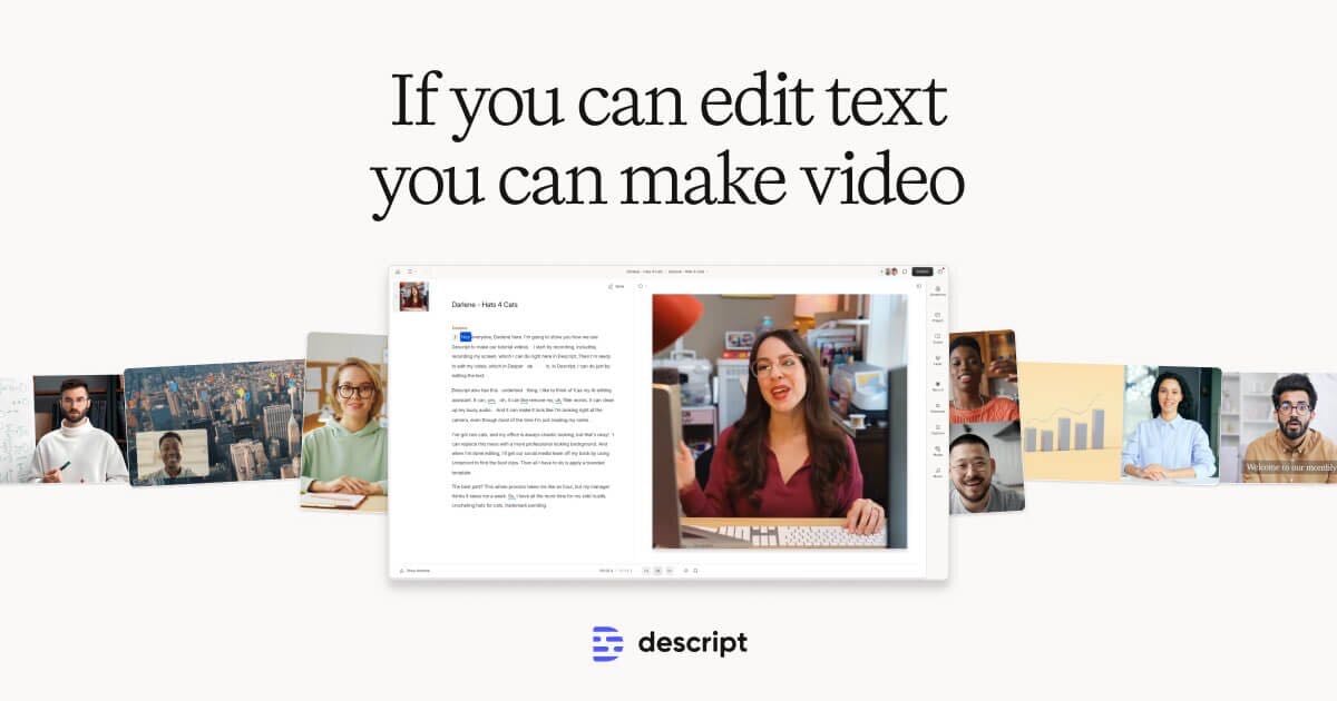 descript.com - ai video creation and editing