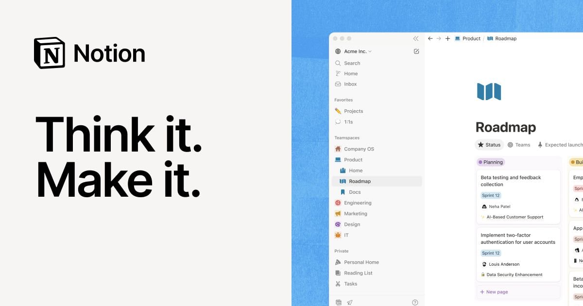 Notion.com - ai everything app
