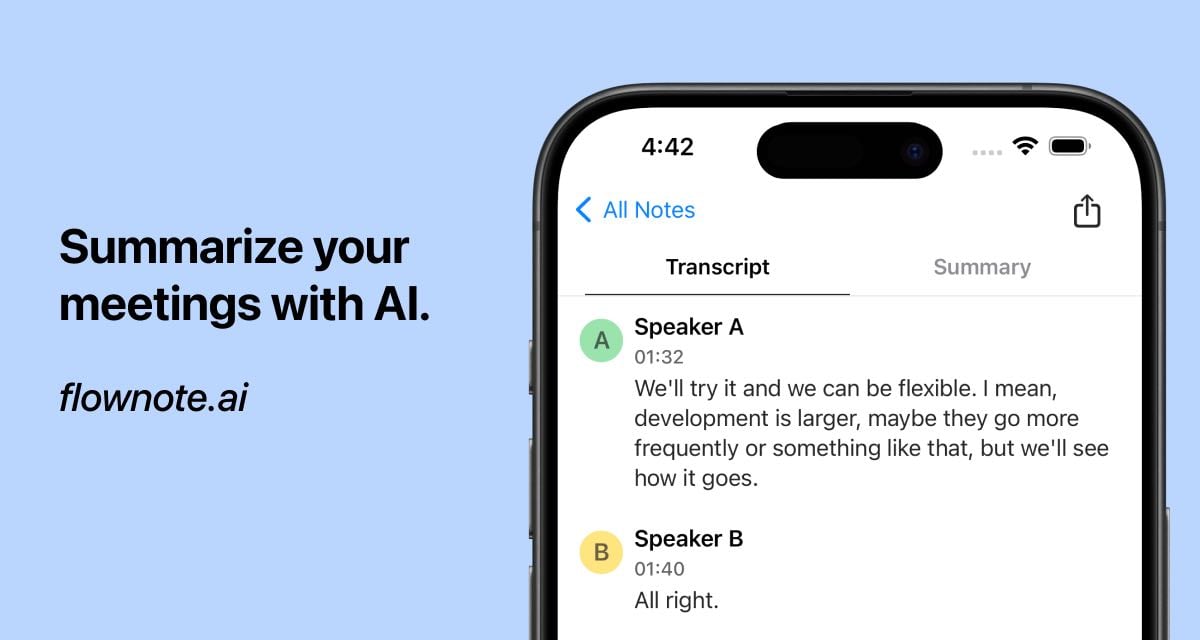 Flownote - record lectures and meeting and turn them into notes