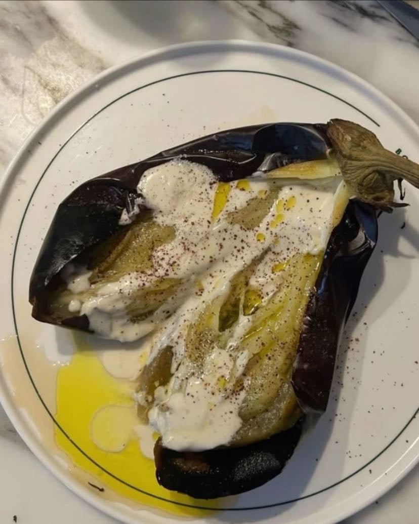 Roasted aubergine
