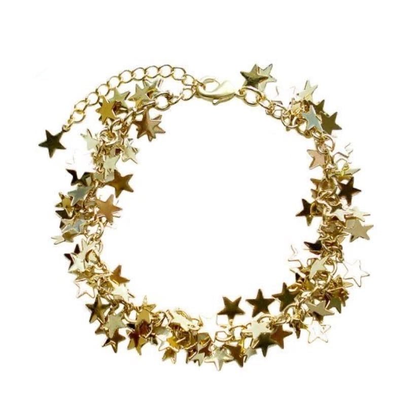 Gold star bracelet