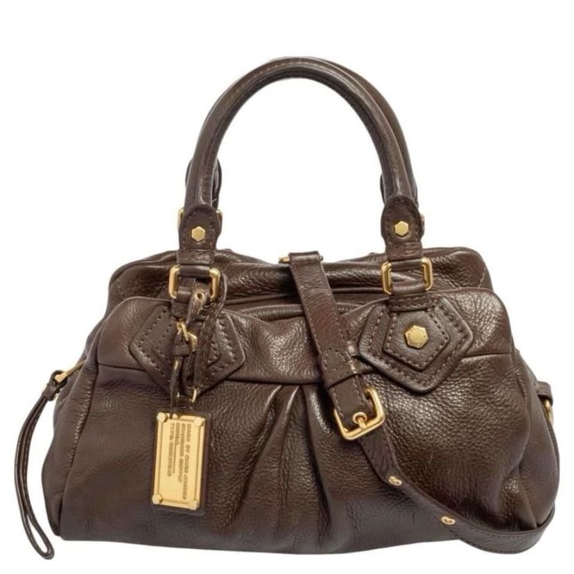 Brown leather bag