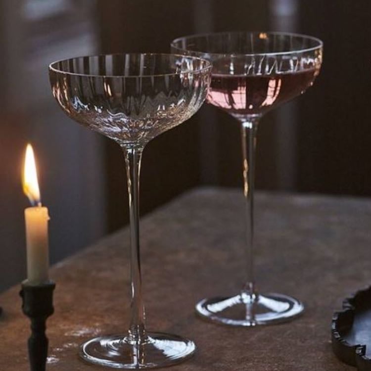 Isla Fluted Champagne Coupe - Rowen & Wren