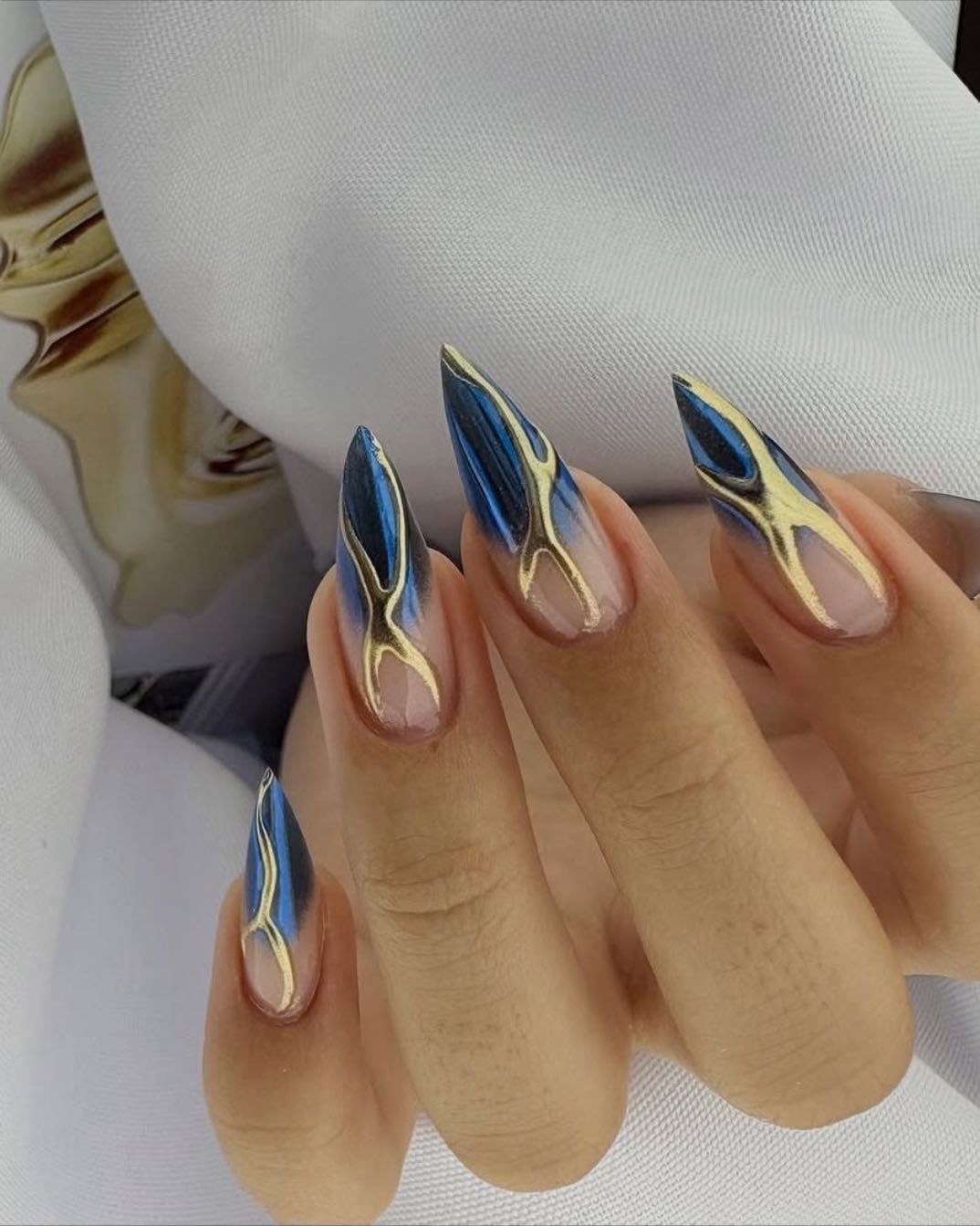 Blue and gold