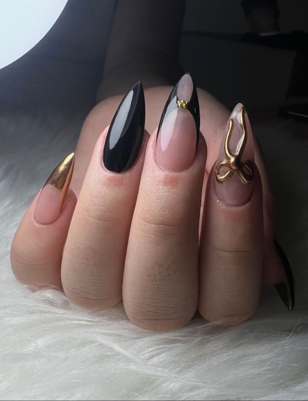 Black and gold
