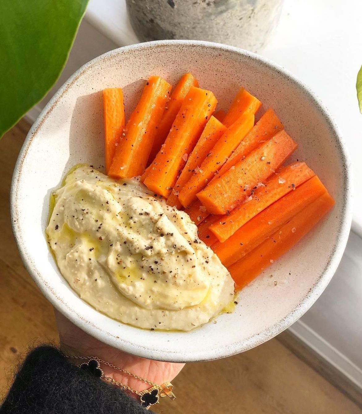 Hummus con zanahoria