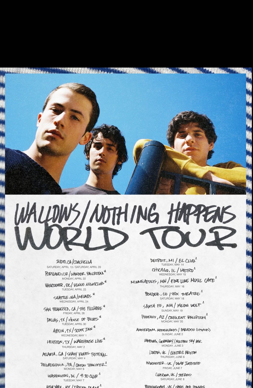 Wallows - Nothing Happens Tour