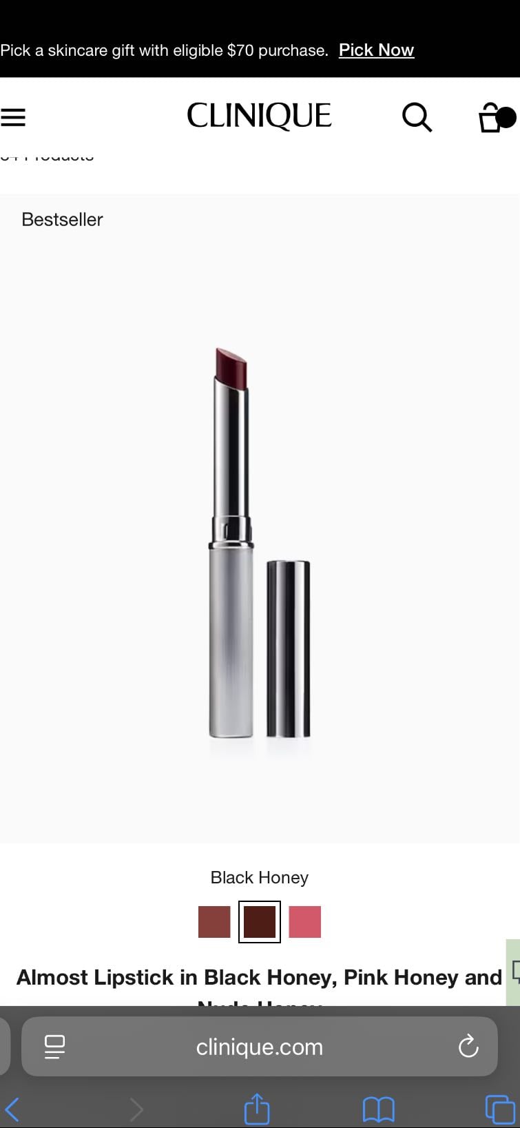 clinique - black honey lipstick