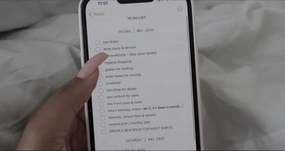 to do lists - be aware of what you have to do today, tomorrow or next week