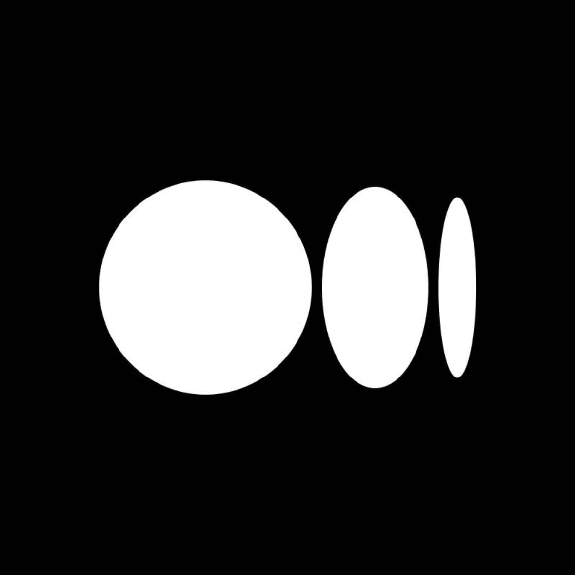 medium - -write articles, read articles written by others, so many different topics, the logo may also look different and say “Me” instead of the the three white spots