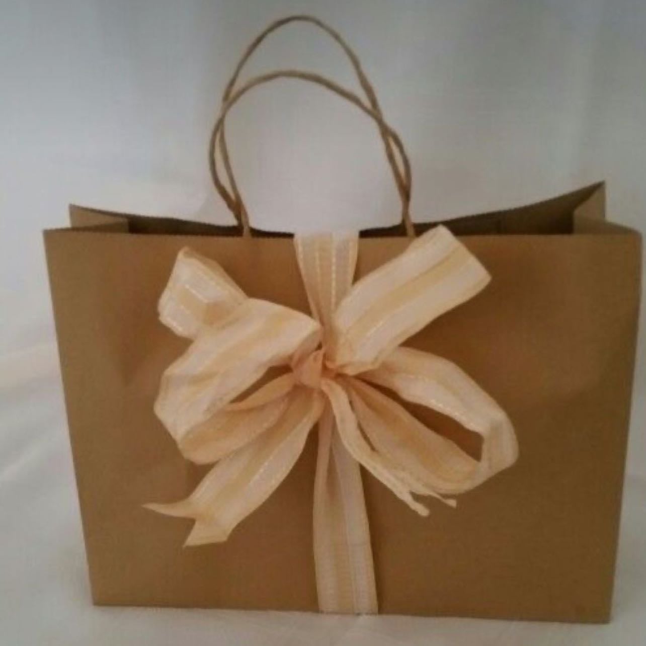 💼 - cute gift bag with a pink ribbon